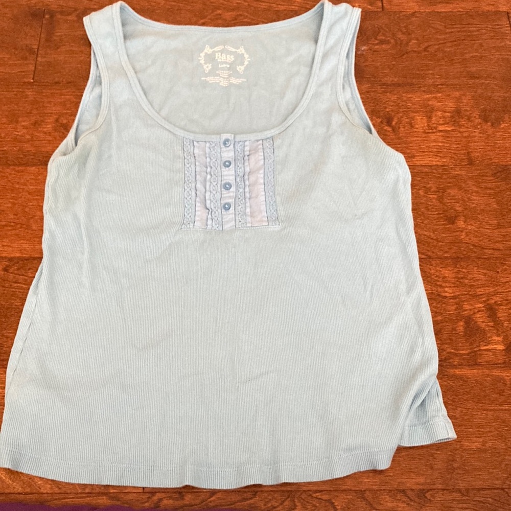 Bass lacy tank top vintage cottage core